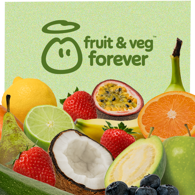 fruit and veg forever with lots of fruit and veg