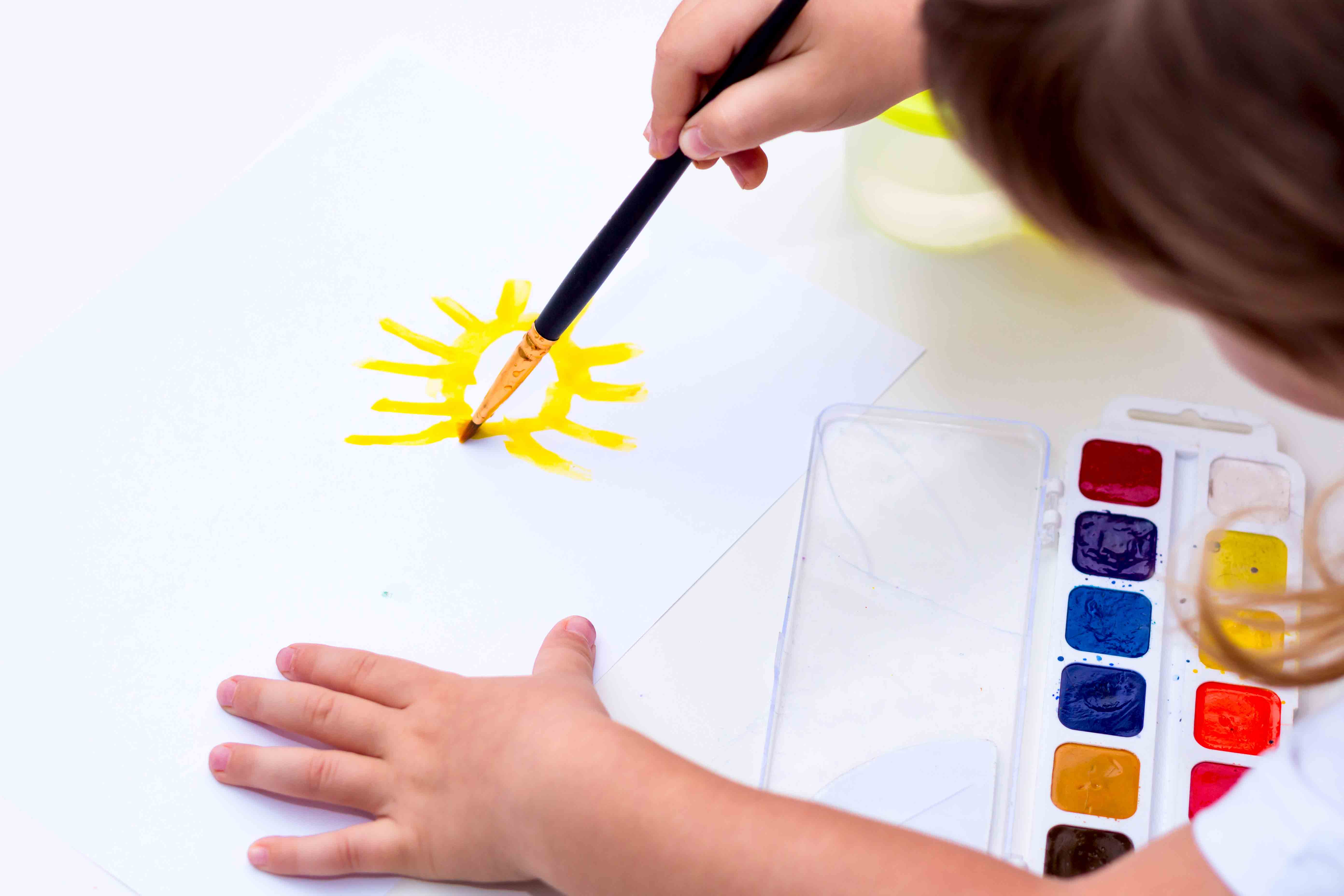 InnocentDrinks, child painting on paper