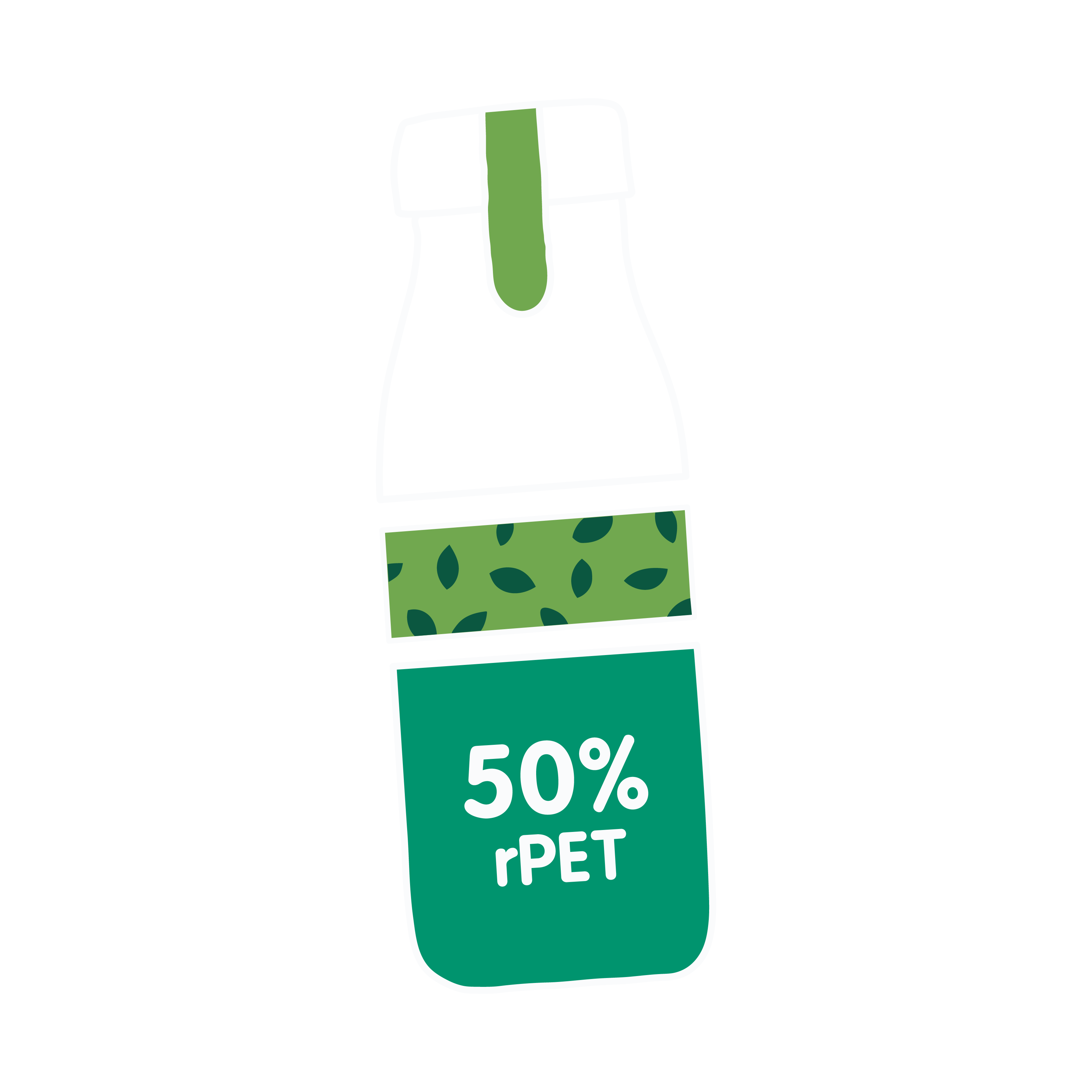 50% rpet bottle