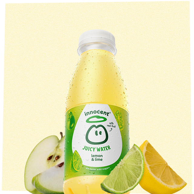 lemon and lime juicy water in a bottle