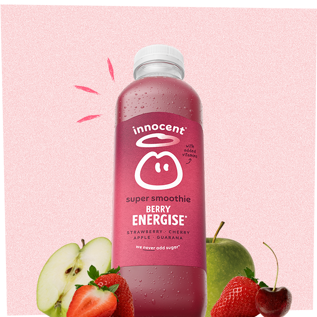 berry energise super smoothie in bottle